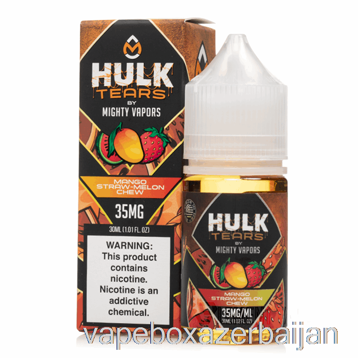 E-Juice Vape Mango Straw Melon Chew - Hulk Tears Salts - 30mL 35mg